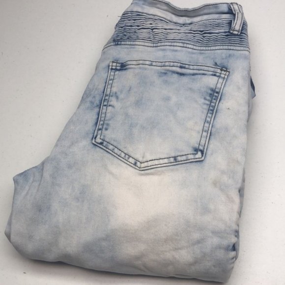 UNIQUE URBAN BLACK COMBAT JEANS 32x29 😎 - Picture 3 of 15